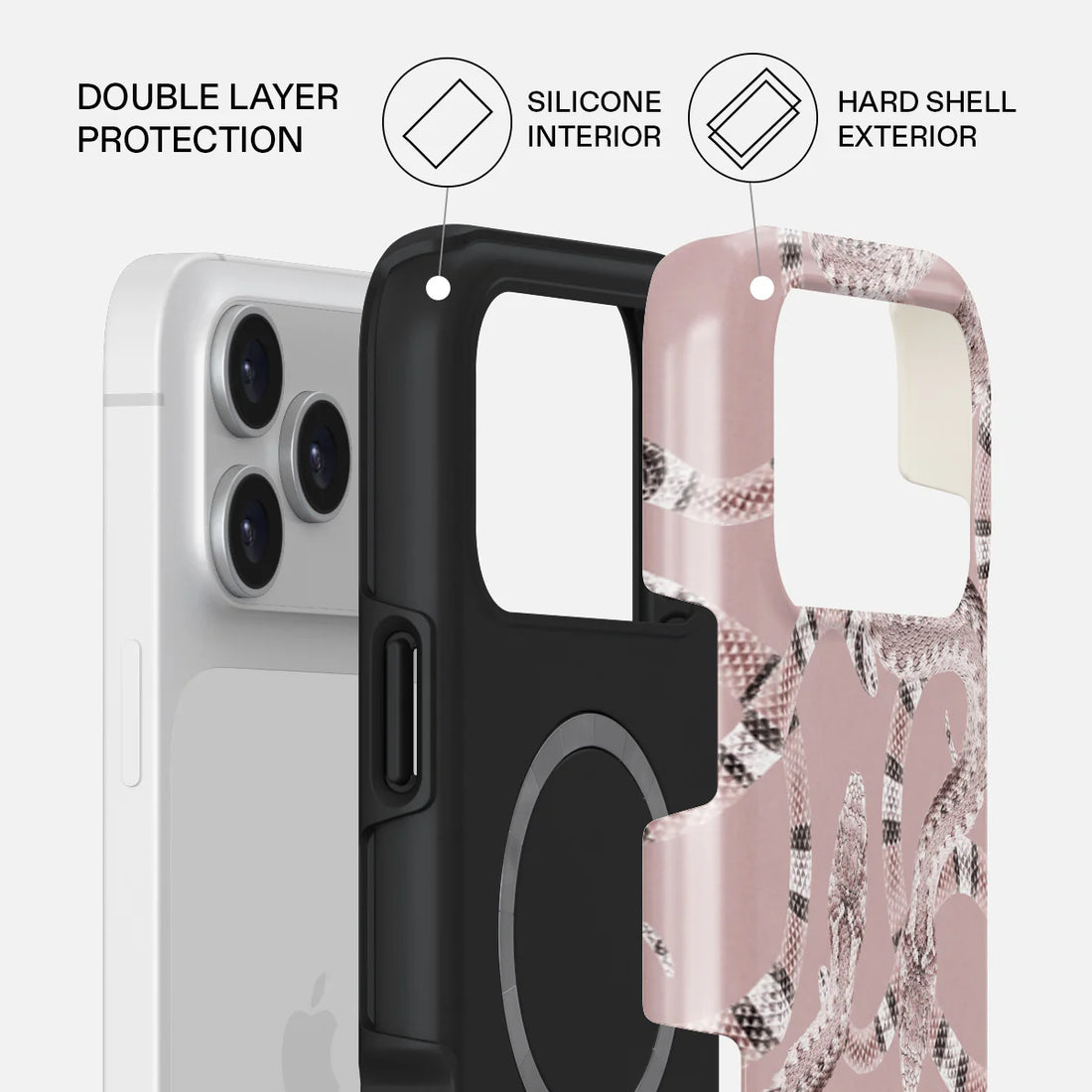 BURGA TOUGH | POOLSIDE GLAM - כיסוי אופנתי לאייפון 17 פרו מקס