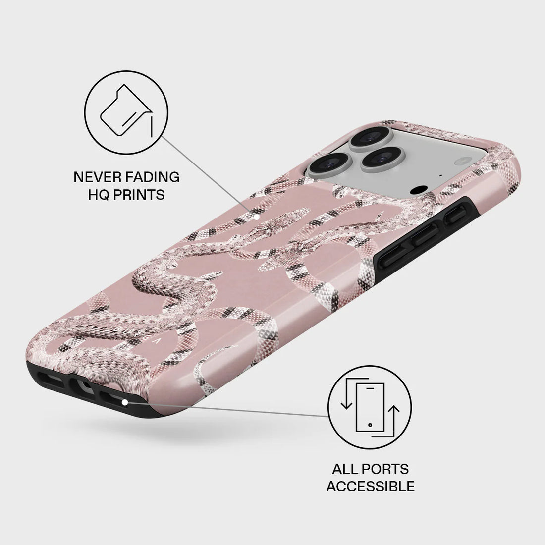 BURGA TOUGH | POOLSIDE GLAM - כיסוי אופנתי לאייפון 17 פרו מקס