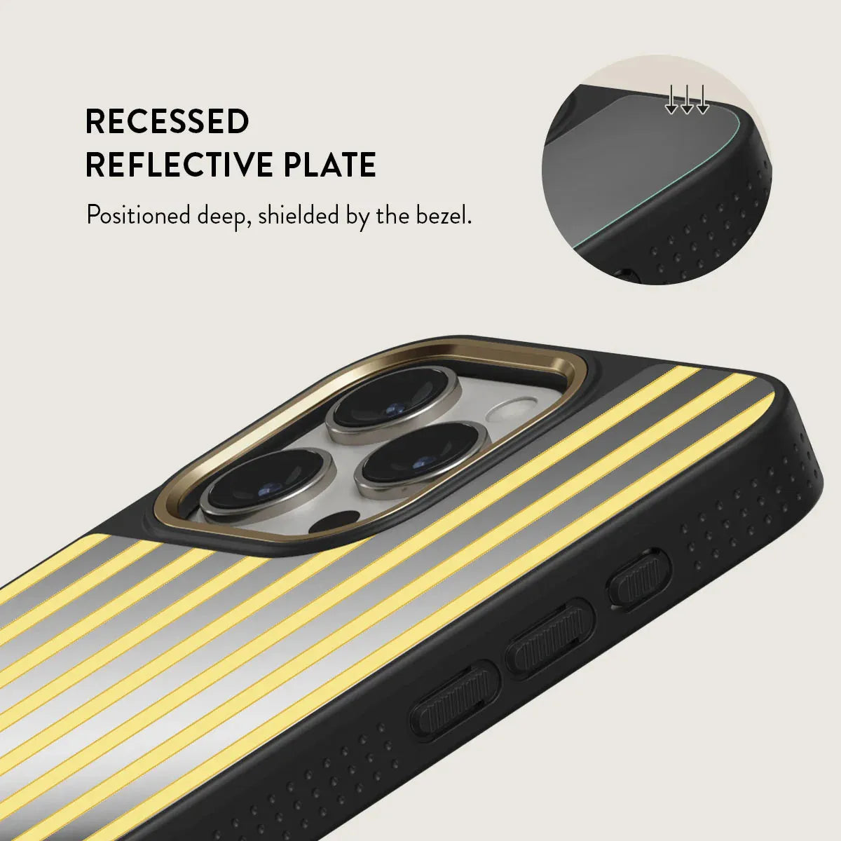 BURGA MIRROR | SUNBREAK - כיסוי מראה אופנתי לאייפון 15 פרו מקס תומך Magsafe