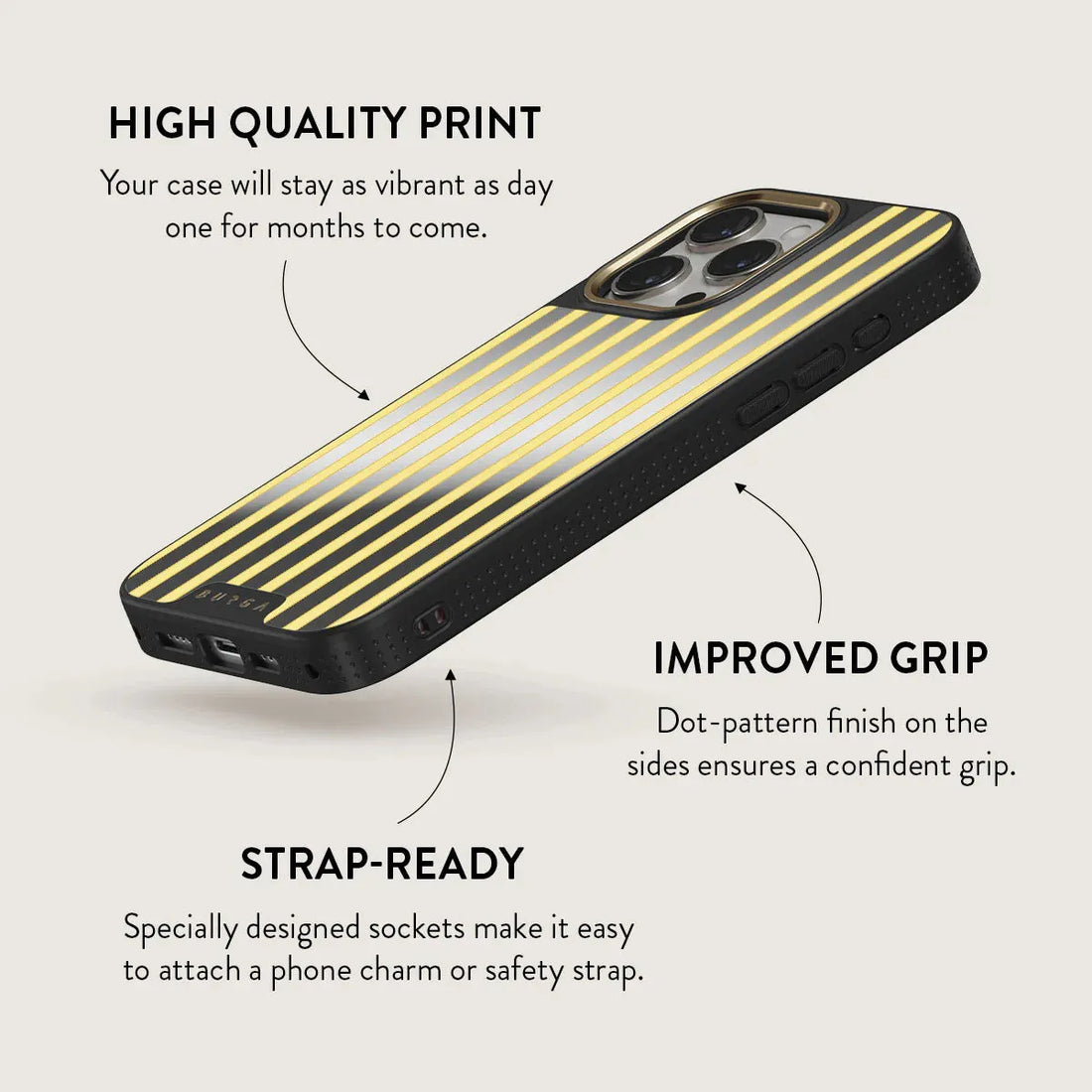 BURGA MIRROR | SUNBREAK - כיסוי מראה אופנתי לאייפון 15 פרו מקס תומך Magsafe