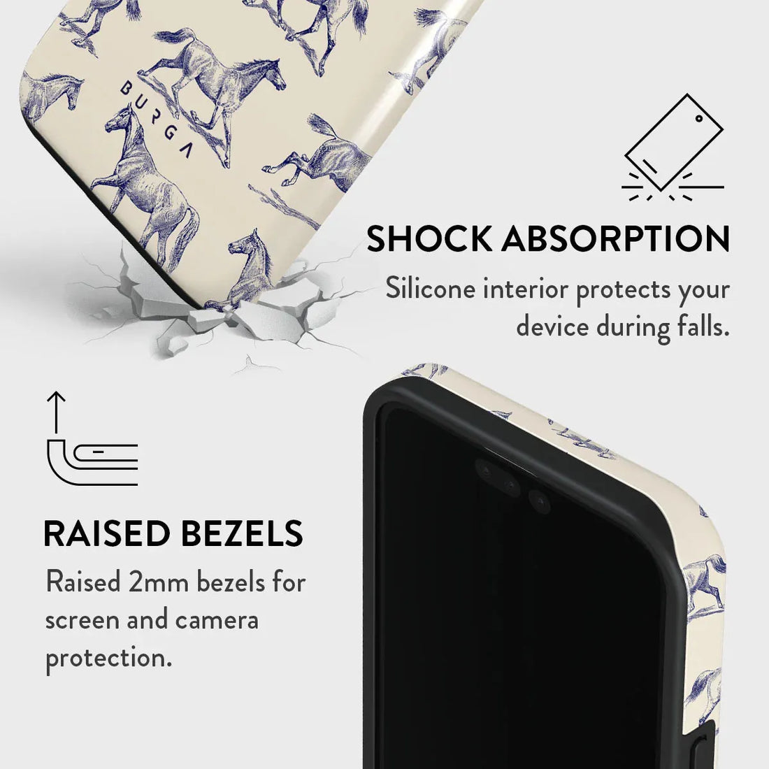 BURGA TOUGH | Derby Race - כיסוי אופנתי לאייפון 16 פרו