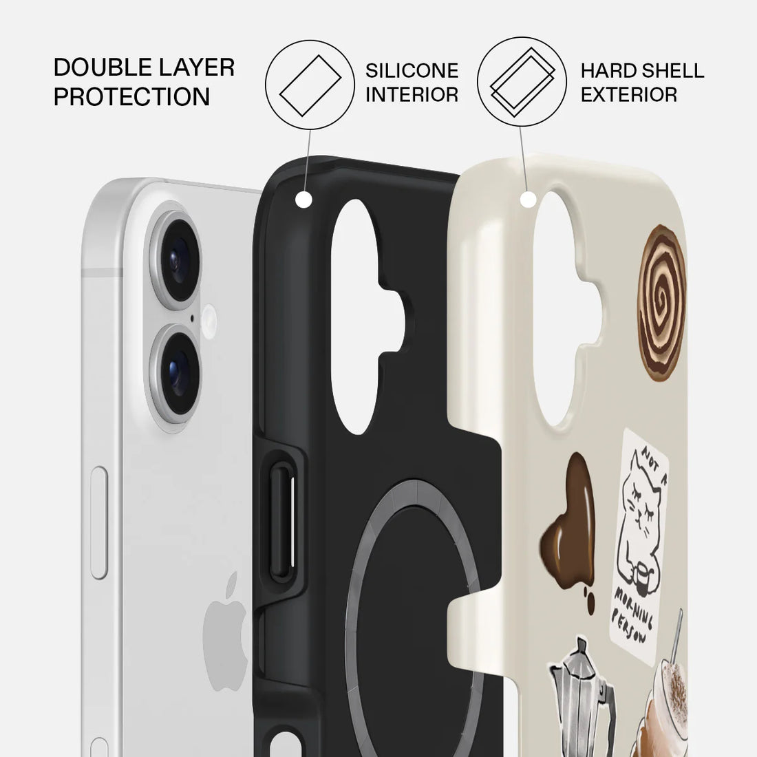 BURGA TOUGH | OAT MILK PLEASE - כיסוי אופנתי לאייפון 17