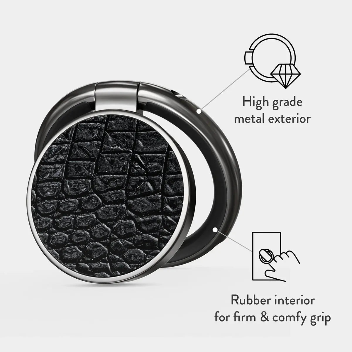 BURGA RING HOLDER | Reaper's Touch - תופסן לאצבע מתכוונן אופנתי