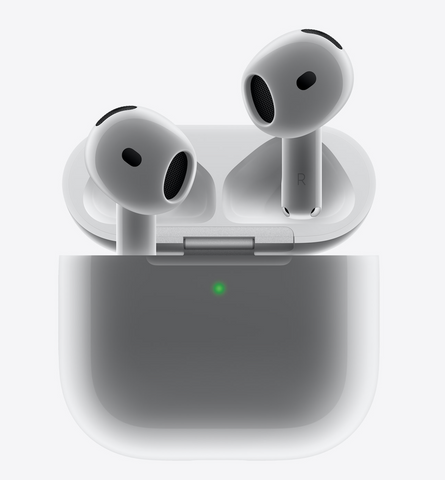 אוזניות אלחוטיות Apple AirPods 4 - כולל מארז טעינה בחיבור USB-C