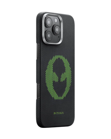 מגן הקרבון הדק והקל בעולם | PITAKA - פיטאקה - Iphone 16 Pro Max - "Alien" Aries x Pitaka | Limited Edition