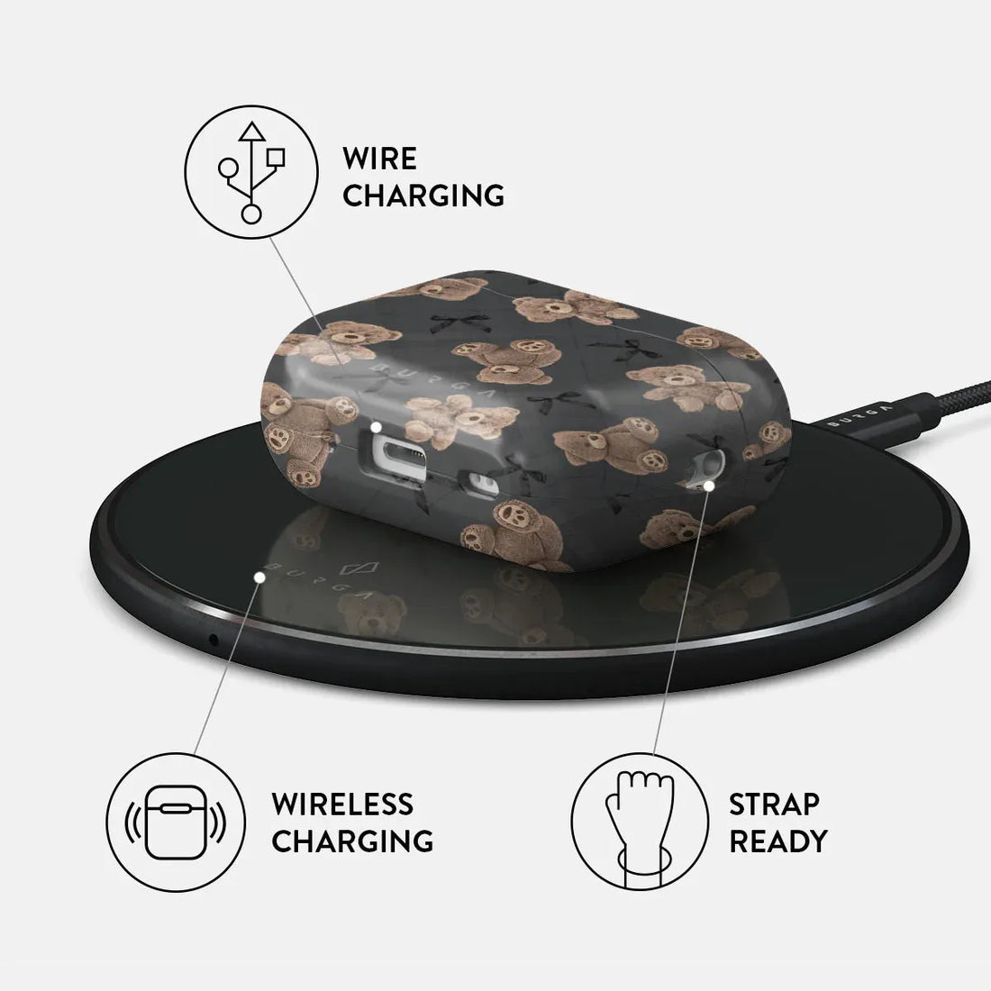 BURGA AIRPODS PRO 2 | BFF - כיסוי אופנתי לאוזניות