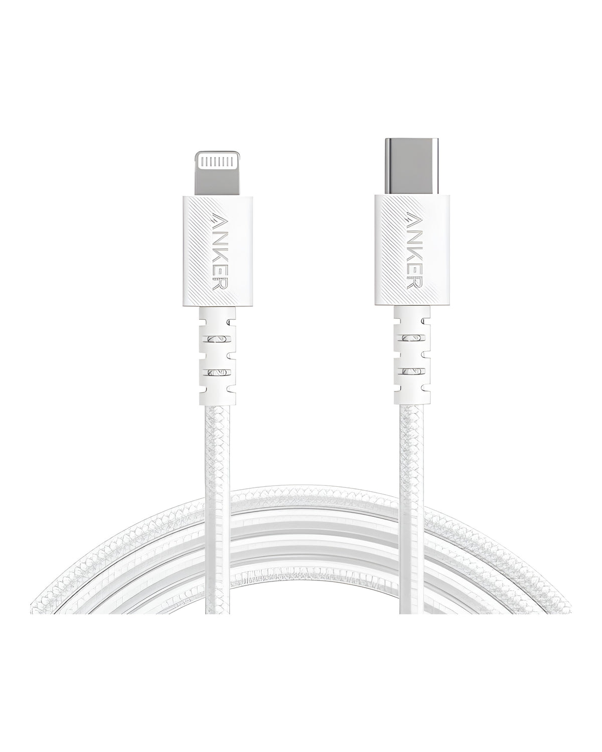 כבל נתונים USB-C ל-Lightning באורך 1.8 מטר Anker A8618 לבן | יבואן רשמי