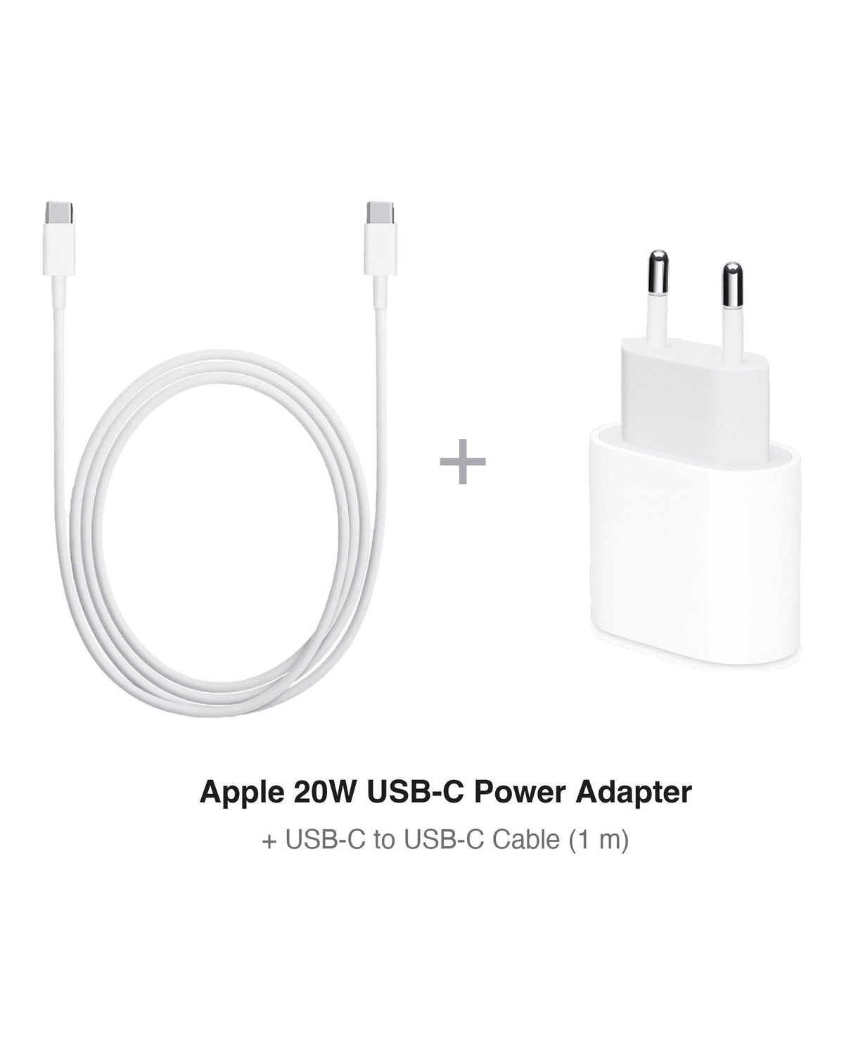 סט מטען Apple 20W + כבל USB-C ל-USB-C באורך 1 מטר | מקורי