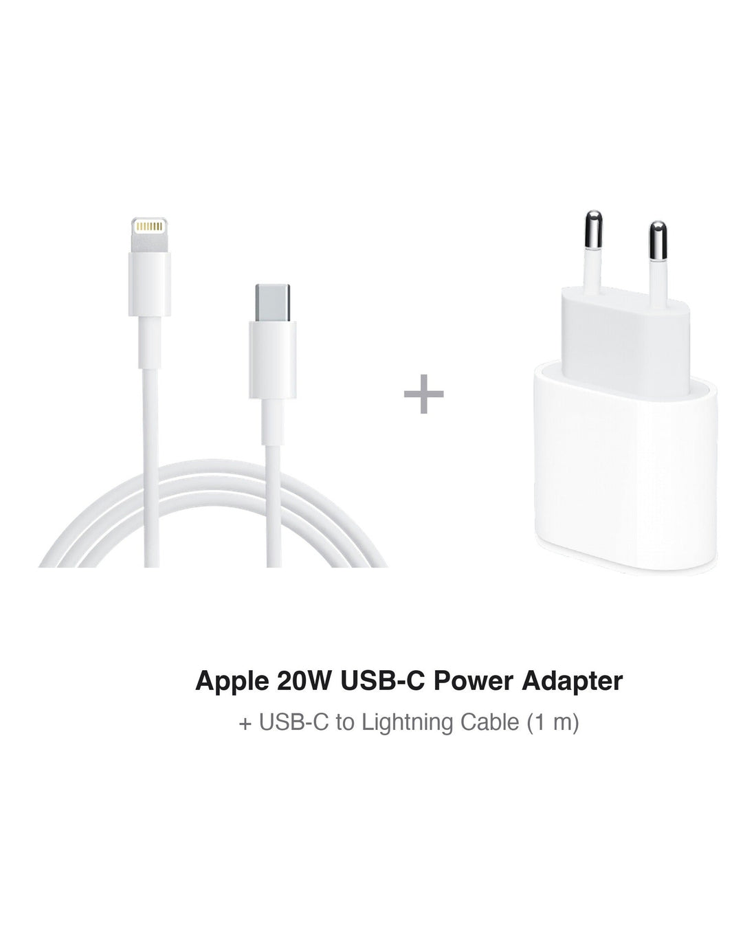 סט מטען Apple 20W + כבל USB-C ל-Lightning באורך 1 מטר | מקורי