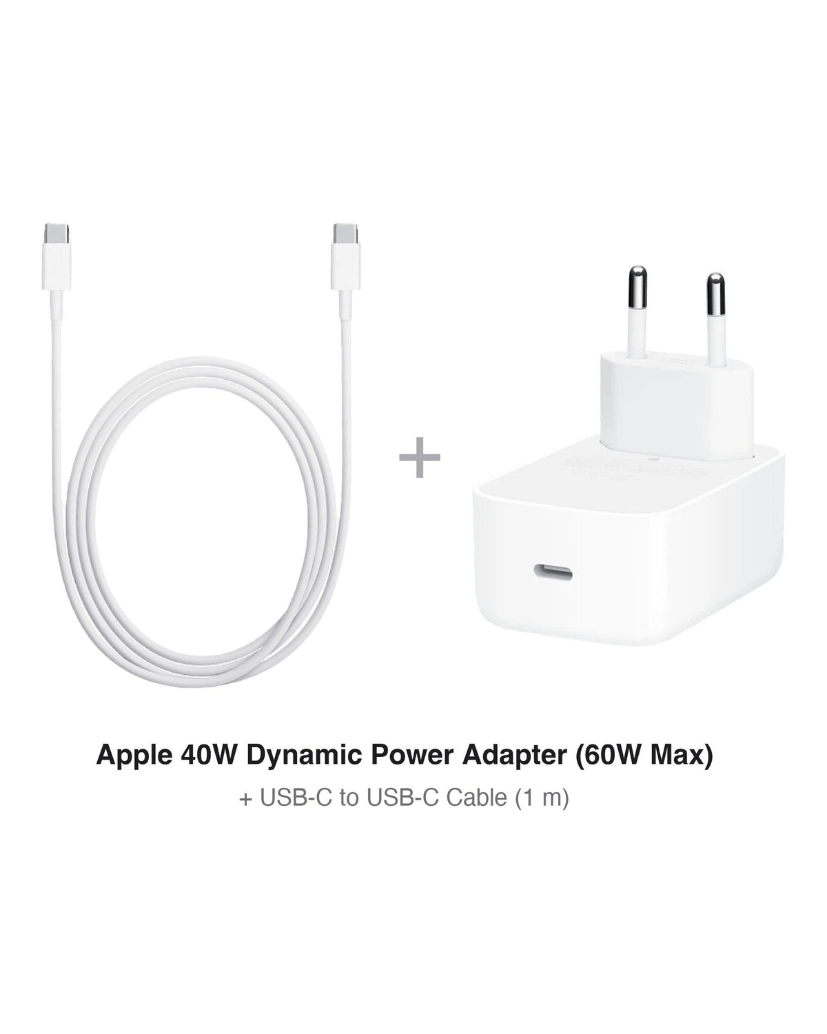 סט מטען Apple 40W + כבל USB-C ל-USB-C באורך 1 מטר | מקורי