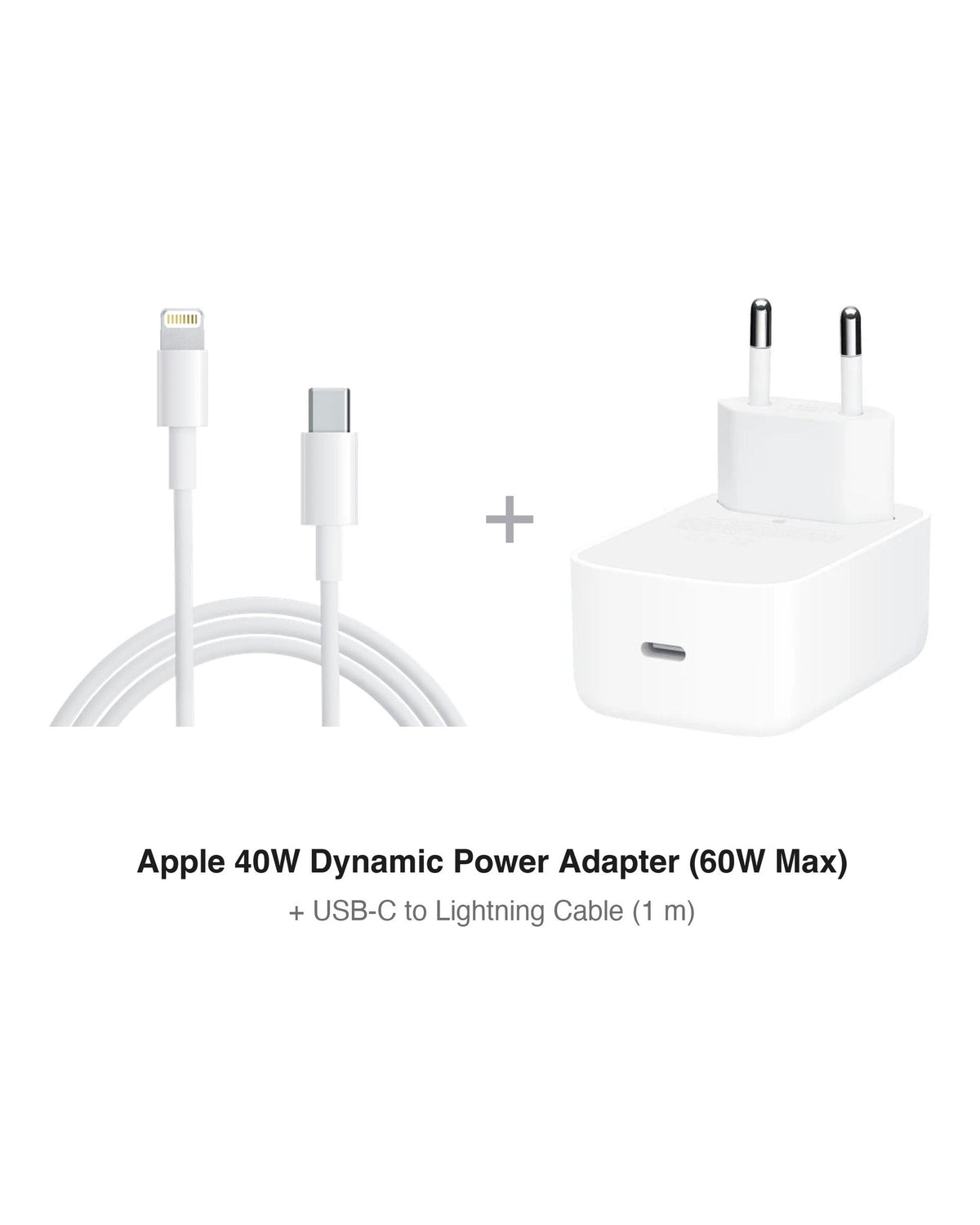 סט מטען Apple 40W + כבל USB-C ל-Lightning באורך 1 מטר | מקורי