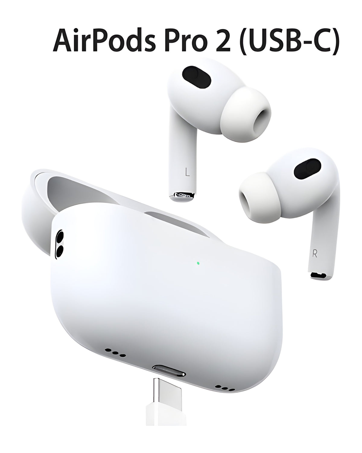 אוזניות אלחוטיות Apple AirPods Pro 2nd Generation USB-C | יבואן מקביל