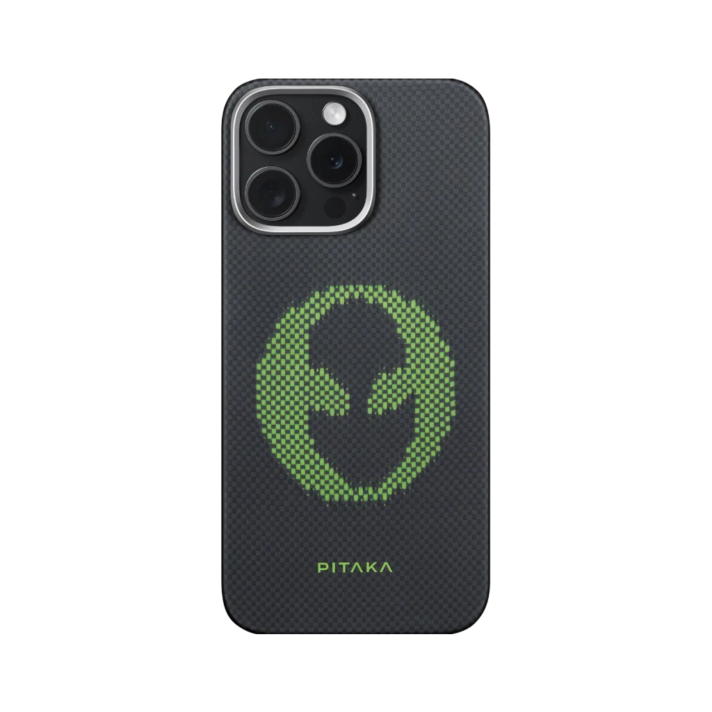 Iphone 16 Pro - "Alien" Aries x Pitaka | Limited Edition | מגן הקרבון הדק והקל בעולם | PITAKA - פיטאקה
