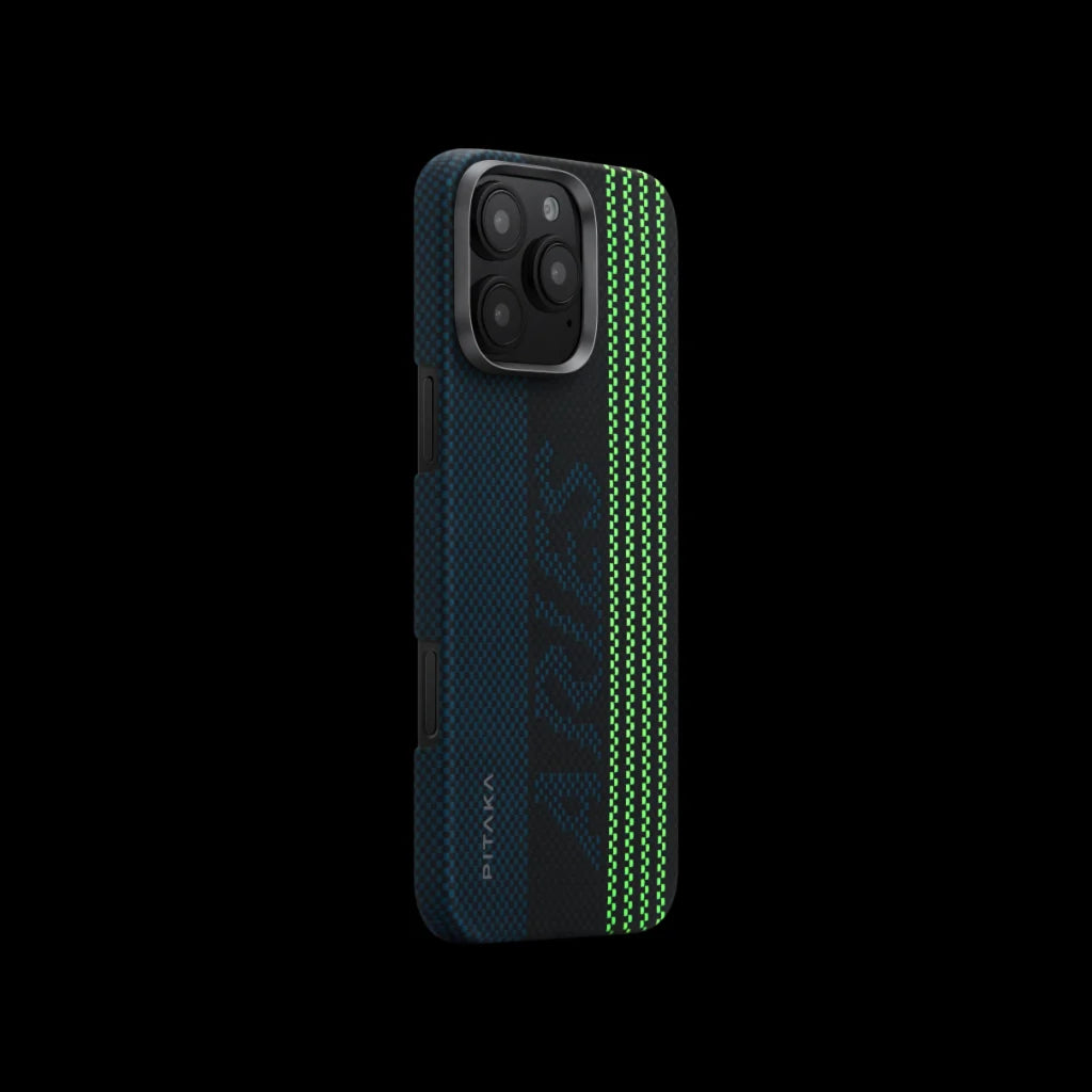 מגן הקרבון הדק והקל בעולם | PITAKA - פיטאקה - Iphone 16 Pro Max - "Credit card" Aries x Pitaka | Limited Edition