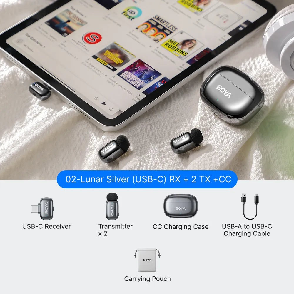 BOYA mini 2-04 | USB-C | 2 משדרים