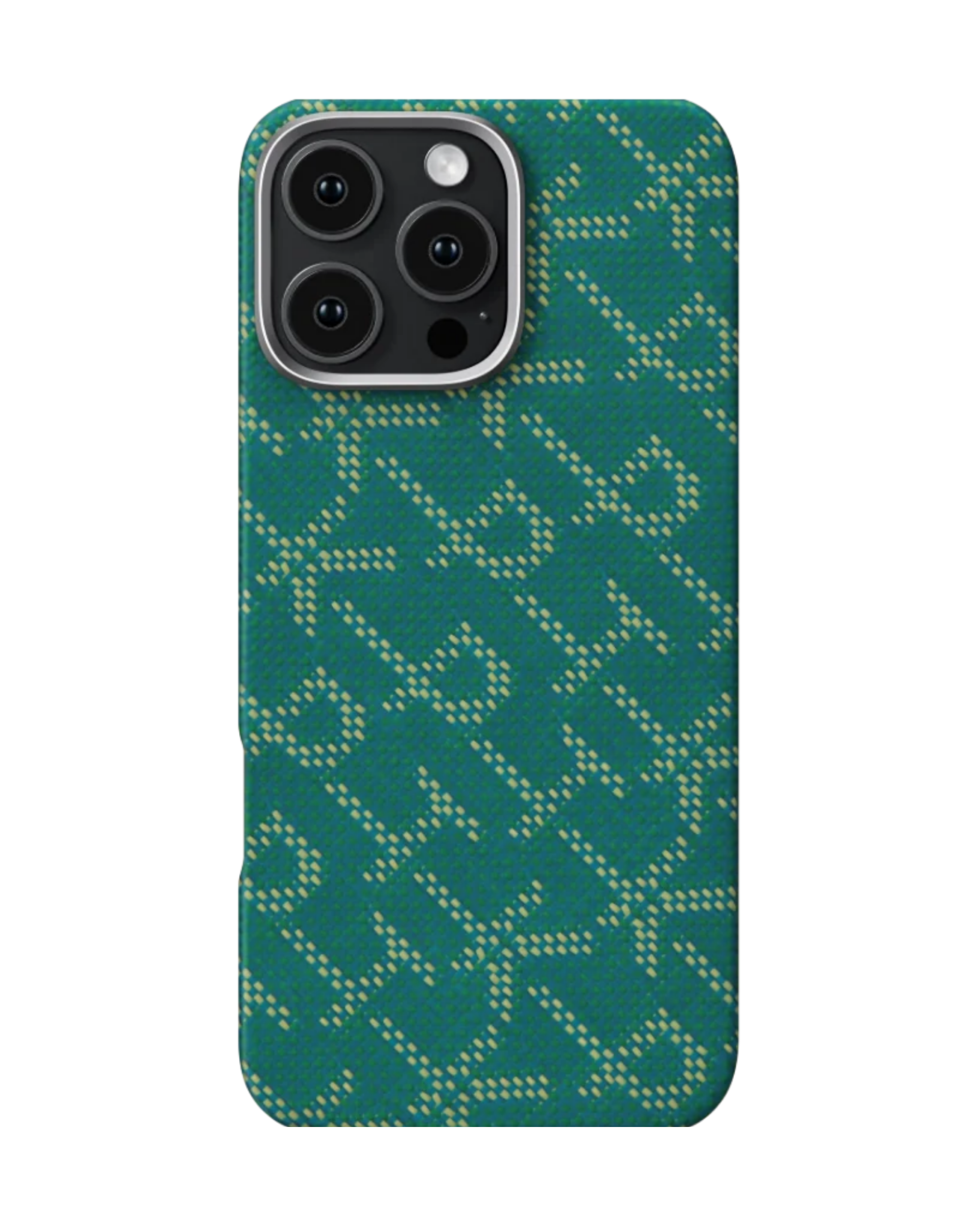 מגן הקרבון הדק והקל בעולם | PITAKA - פיטאקה - Iphone 16 Pro - Green/Gold