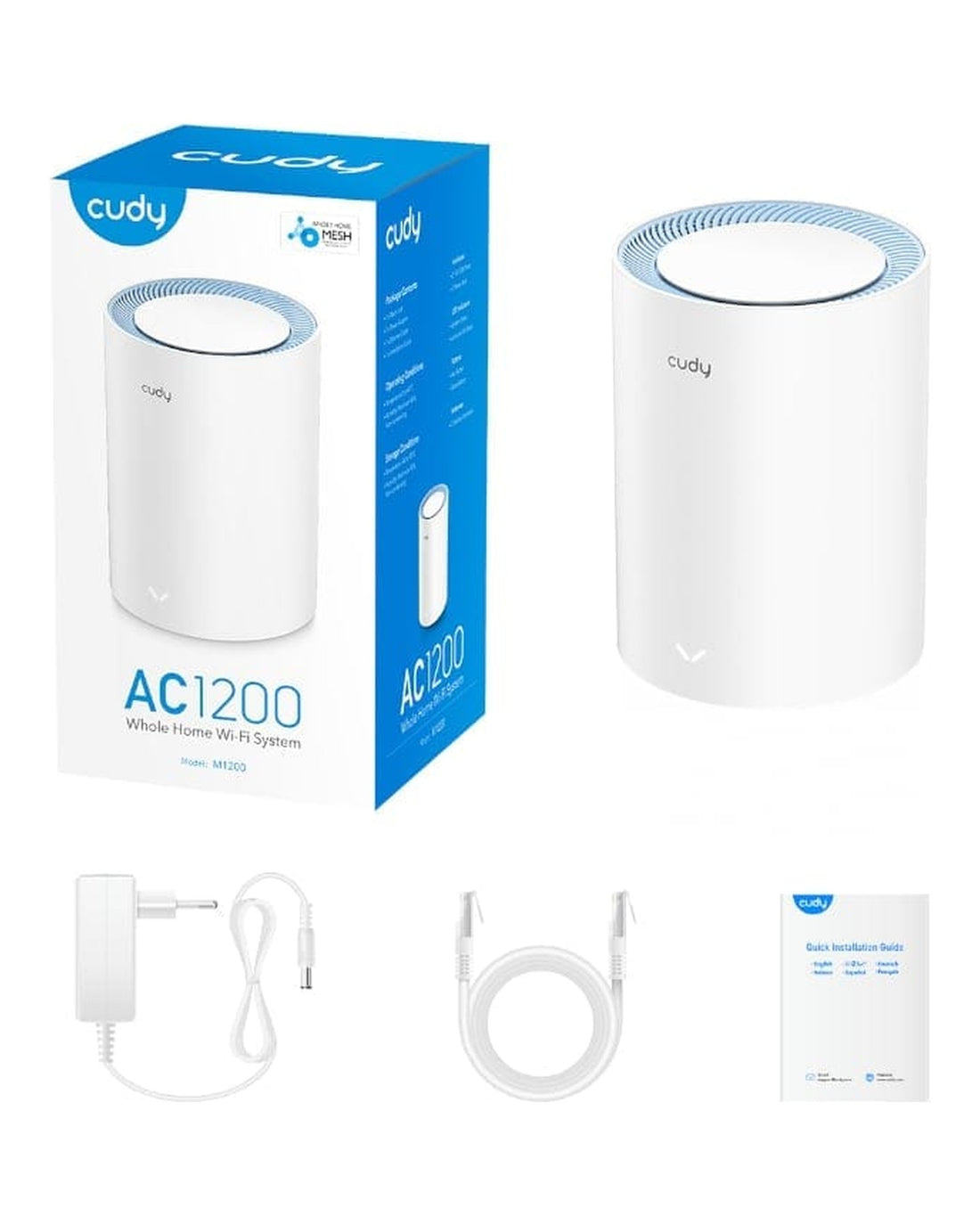 יחידת Mesh ‏Cudy M1300 AC1200 Gigabit | יחידה אחת | יבואן רשמי