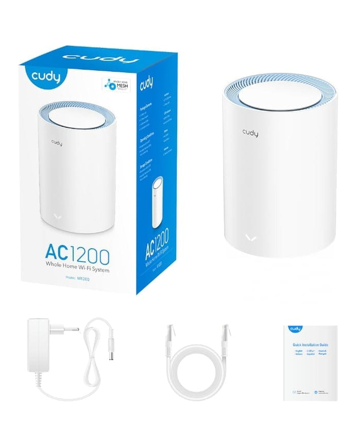 יחידת Mesh ‏Cudy M1300 AC1200 Gigabit | יחידה אחת | יבואן רשמי