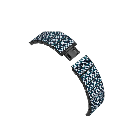 Pitaka Apple Watch BAND - Dreamland ChromaCarbon Mosaic | רצועת שעון קרבון פיטאקה