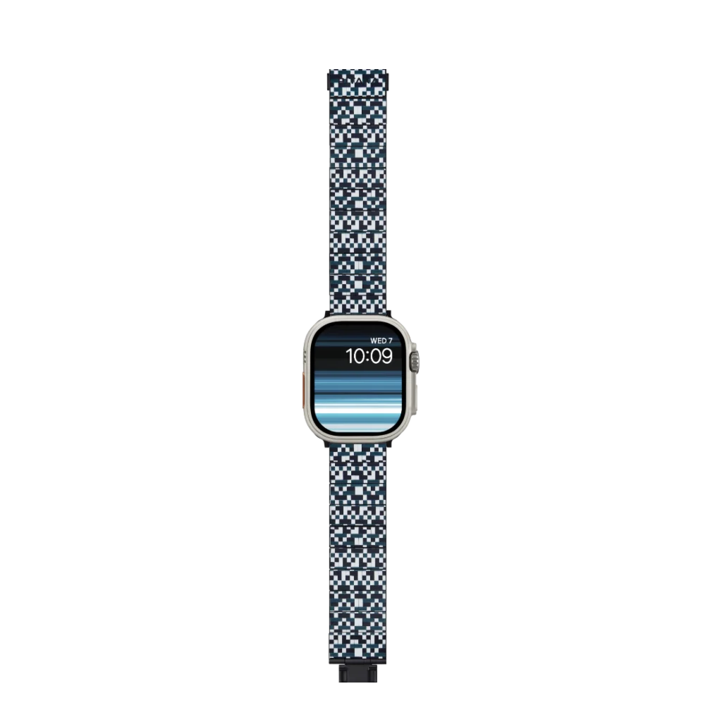 Pitaka Apple Watch BAND - Dreamland ChromaCarbon Mosaic | רצועת שעון קרבון פיטאקה
