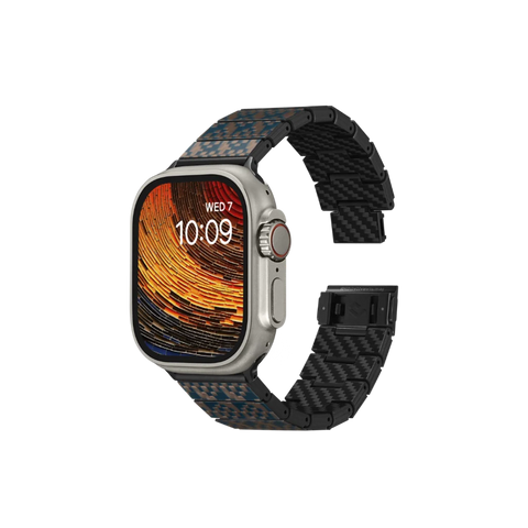 Pitaka Apple Watch BAND - Carbon Fiber Stairs | רצועת שעון קרבון פיטאקה