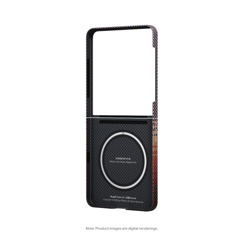 Galaxy Z Flip 7 | Sunset מגן הקרבון הדק והקל בעולם | PITAKA - פיטאקה