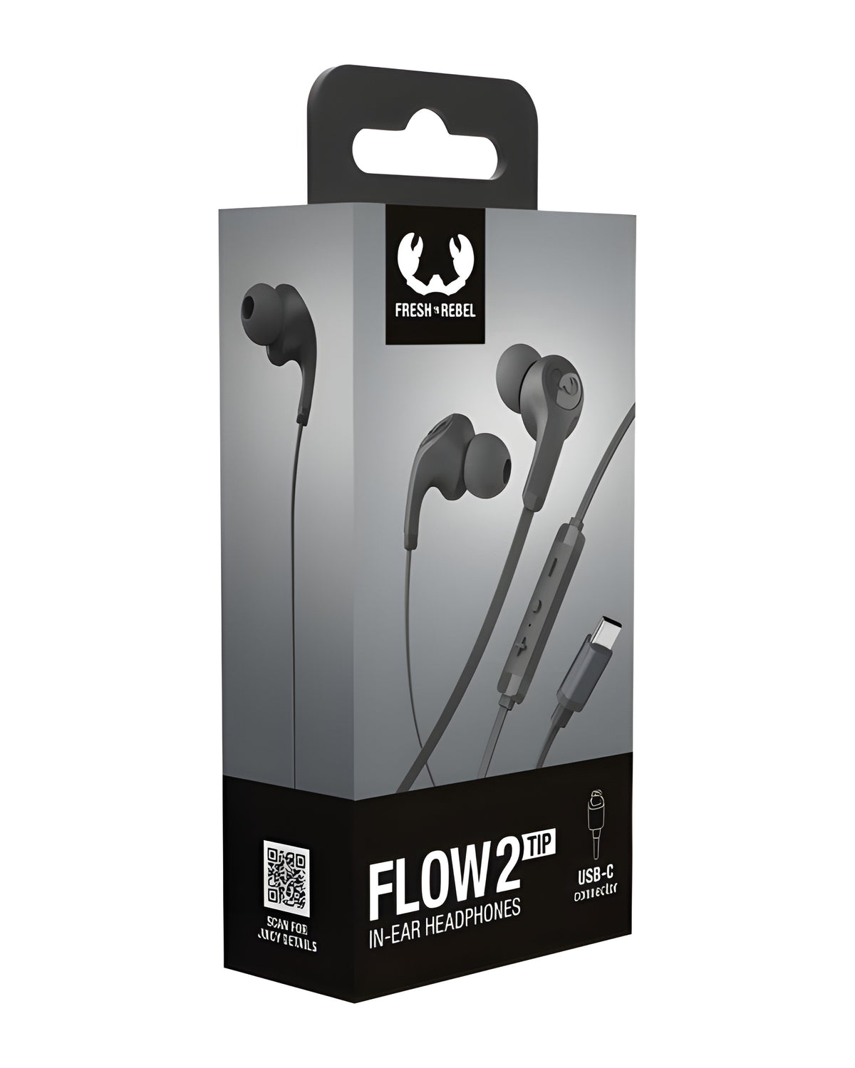 אוזניות חוטיות Fresh 'n Rebel Flow 2 Tip USB-C