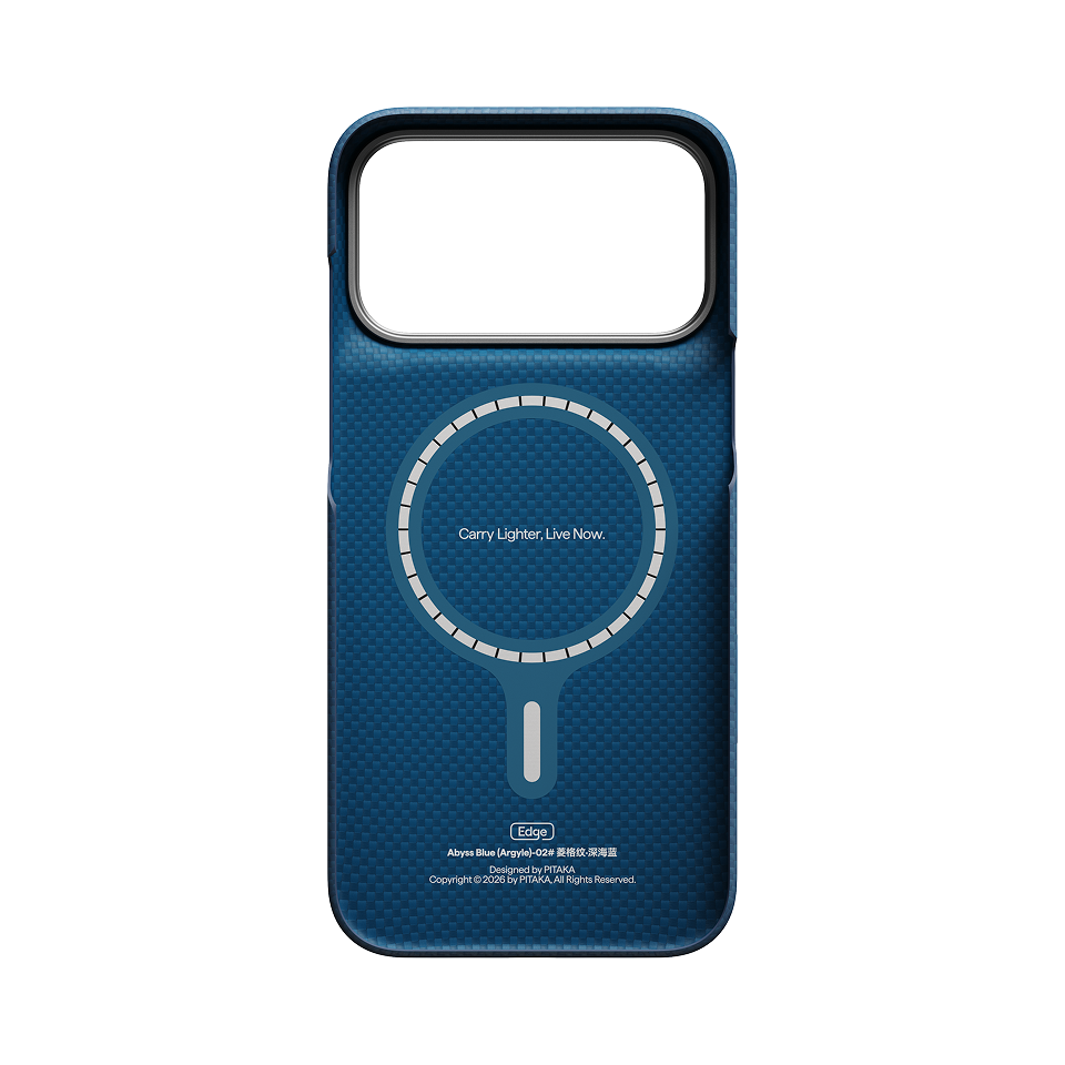 iPhone 18 Pro | Abyss Blue מגן הקרבון הדק והקל בעולם | PITAKA - פיטאקה