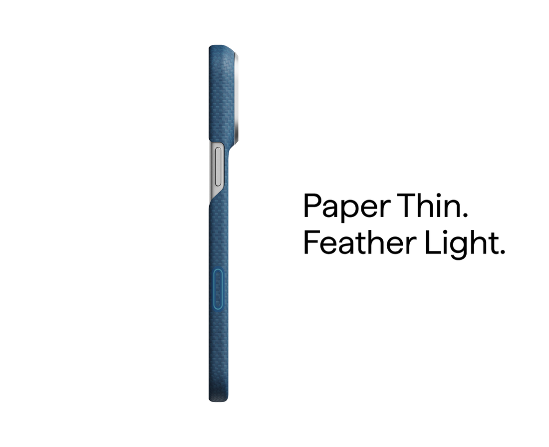 iPhone 18 Pro | Abyss Blue מגן הקרבון הדק והקל בעולם | PITAKA - פיטאקה