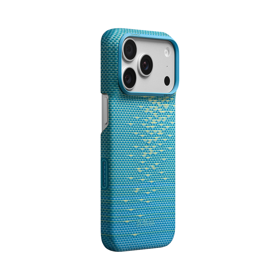 iPhone 18 Pro | Lucid Blue מגן הקרבון הדק והקל בעולם | PITAKA - פיטאקה