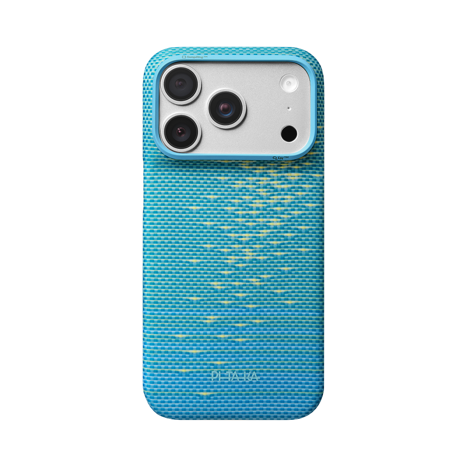 iPhone 18 Pro | Lucid Blue מגן הקרבון הדק והקל בעולם | PITAKA - פיטאקה