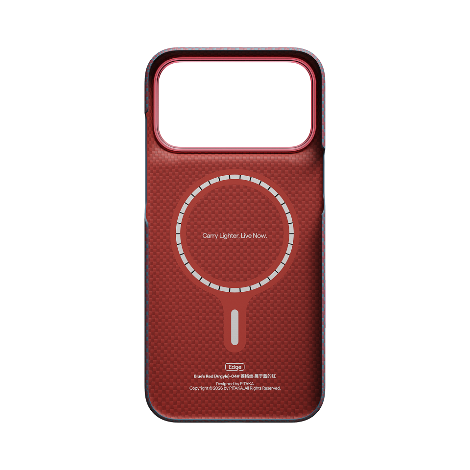 iPhone 18 Pro Max | Blue's Red מגן הקרבון הדק והקל בעולם | PITAKA - פיטאקה