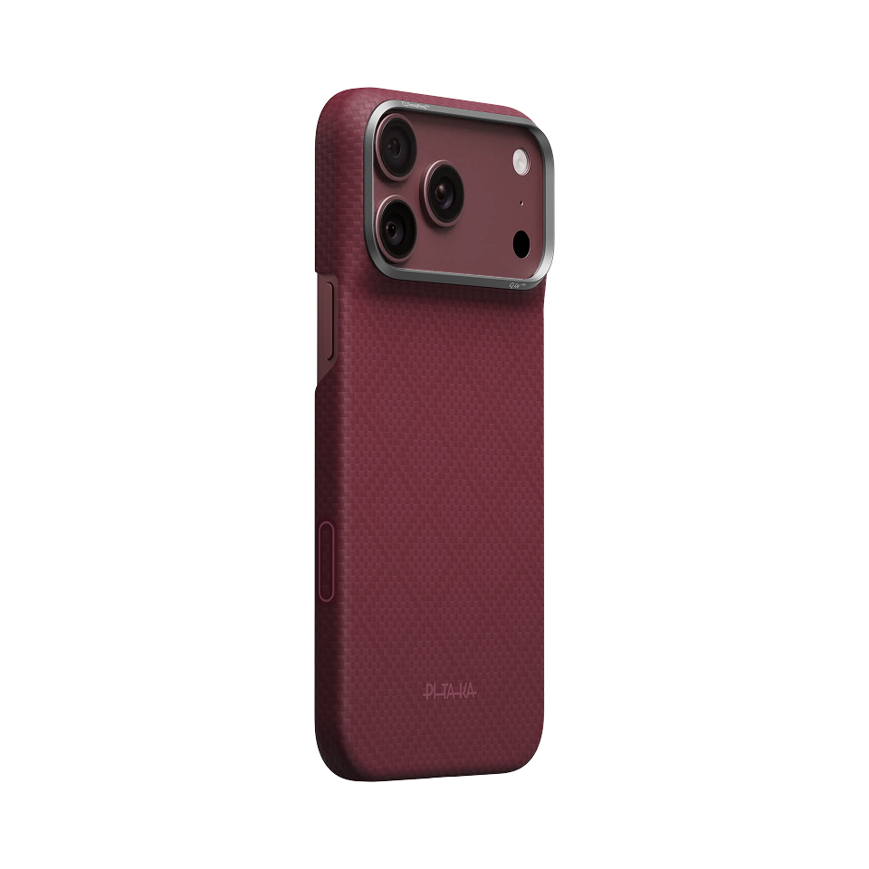 iPhone 18 Pro Max | Burgundy מגן הקרבון הדק והקל בעולם | PITAKA - פיטאקה