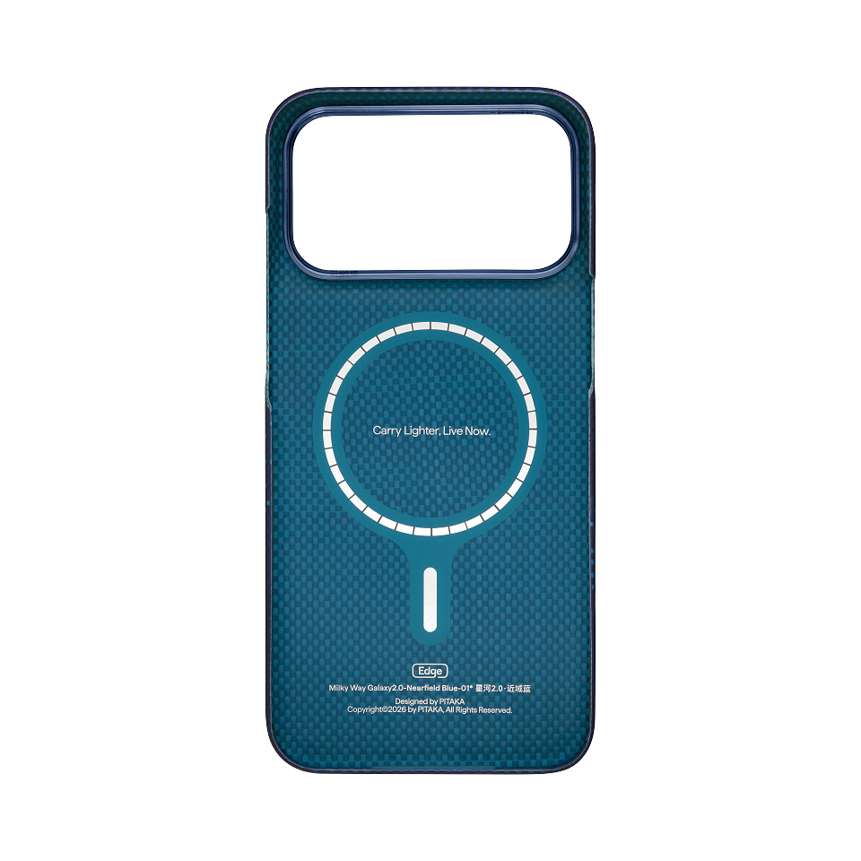 iPhone 18 Pro Max | Nearfield Blue מגן הקרבון הדק והקל בעולם | PITAKA - פיטאקה