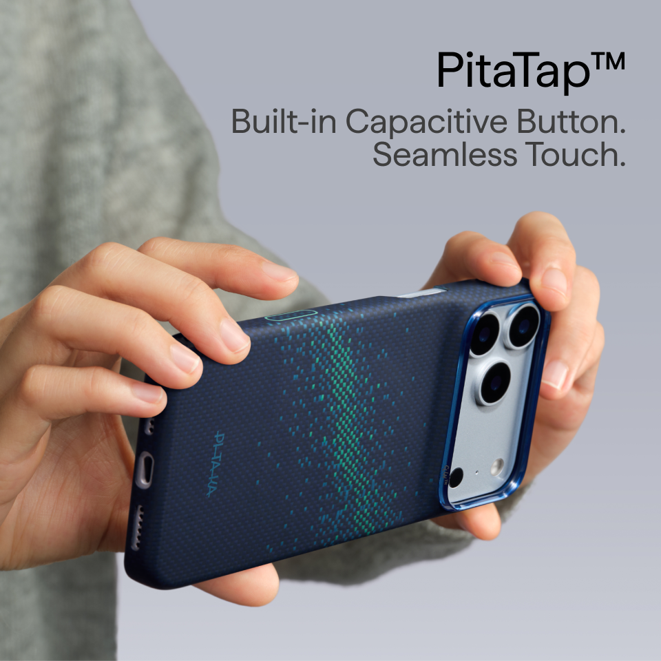 iPhone 18 Pro Max | Nearfield Blue מגן הקרבון הדק והקל בעולם | PITAKA - פיטאקה