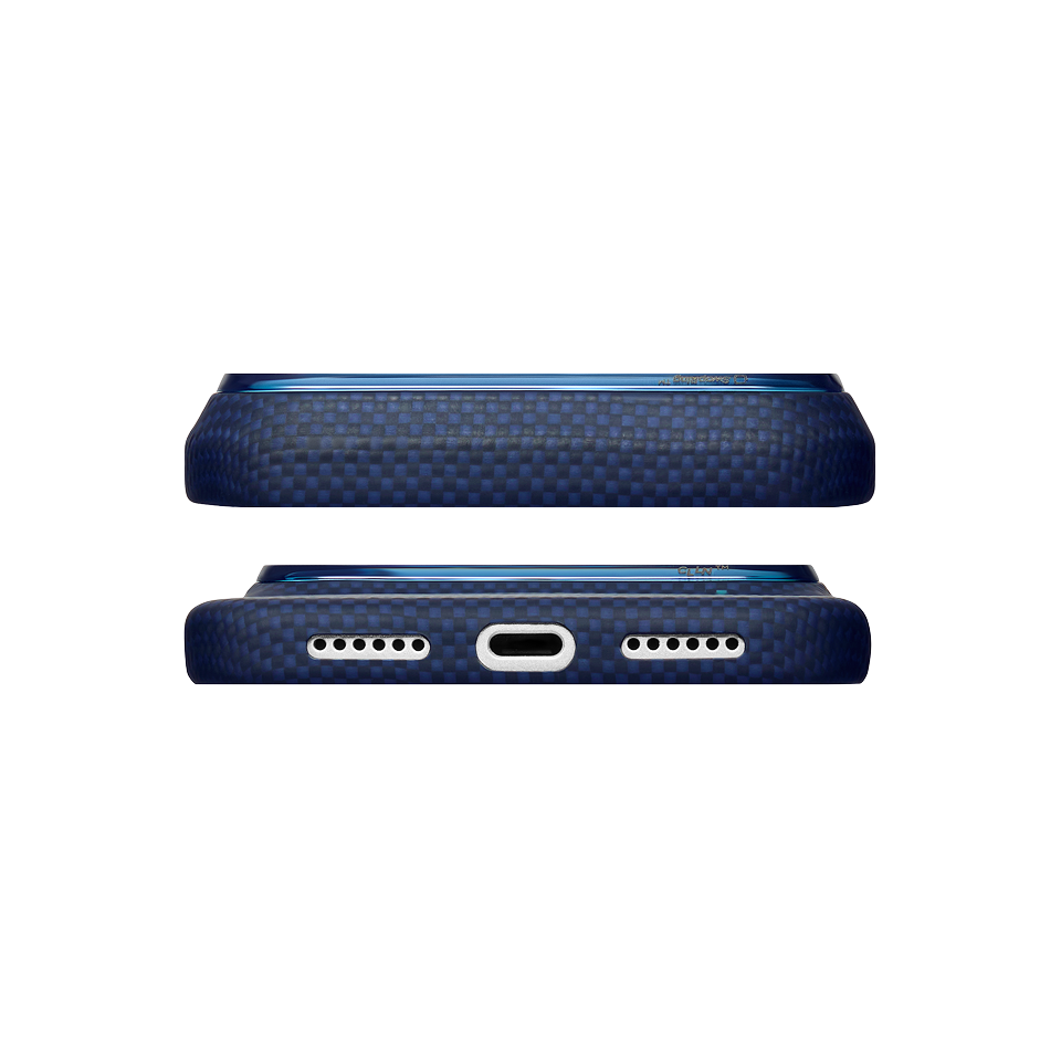 iPhone 18 Pro Max | Nearfield Blue מגן הקרבון הדק והקל בעולם | PITAKA - פיטאקה
