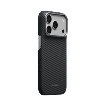 iPhone 18 Pro | Black / Grey (Twill) מגן הקרבון הדק והקל בעולם | PITAKA - פיטאקה