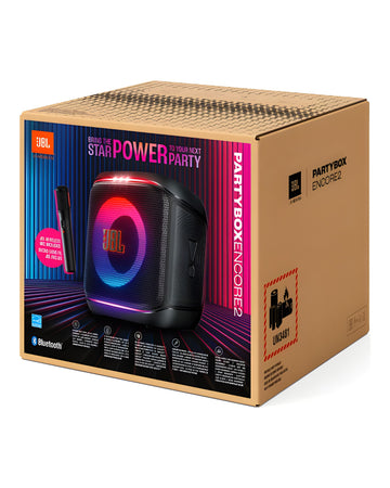 רמקול נייד עם מיקרופון אלחוטי JBL PartyBox Encore 2 | יבואן רשמי