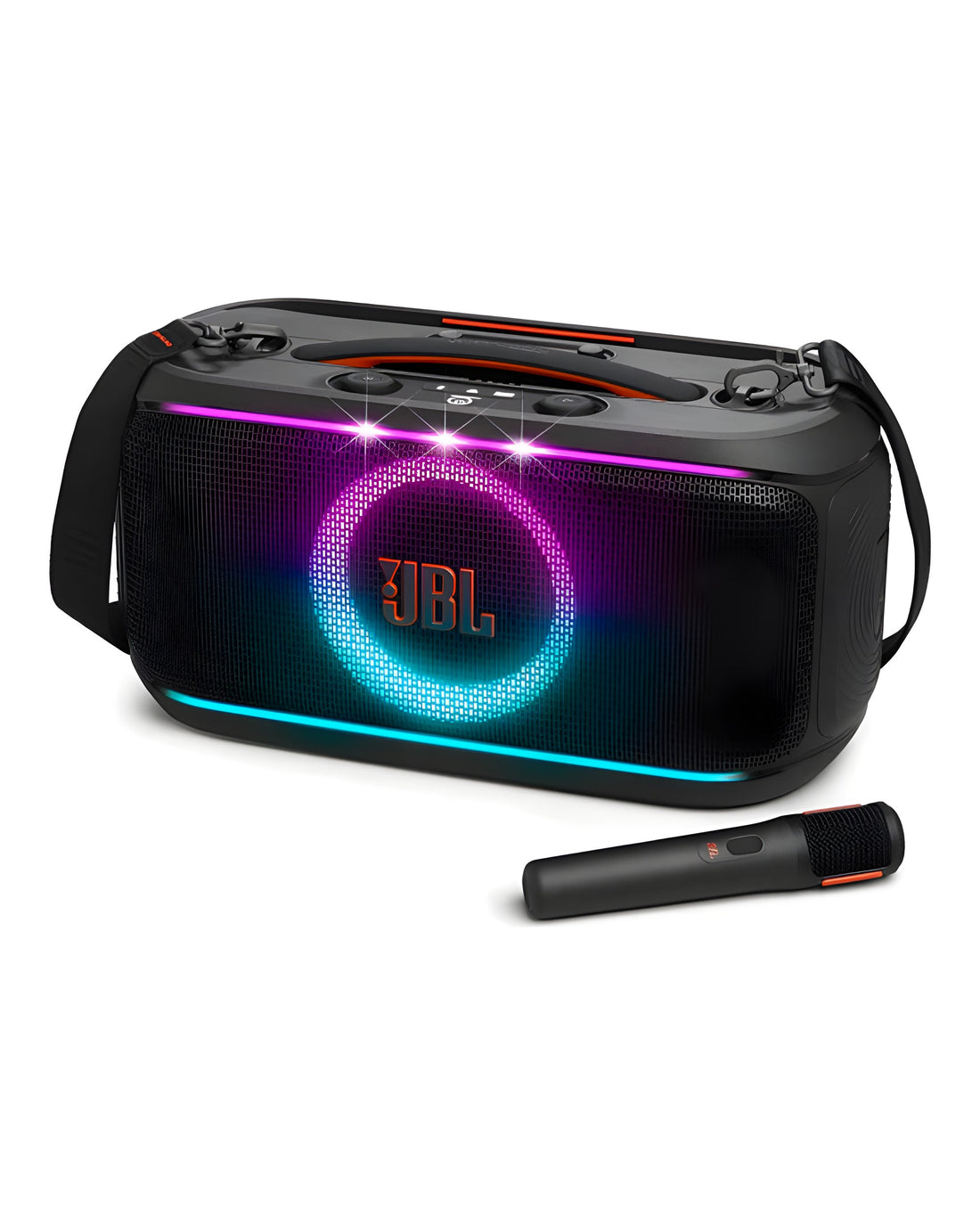 רמקול נייד עם מיקרופון אלחוטי JBL PartyBox On-The-Go 2 | יבואן רשמי