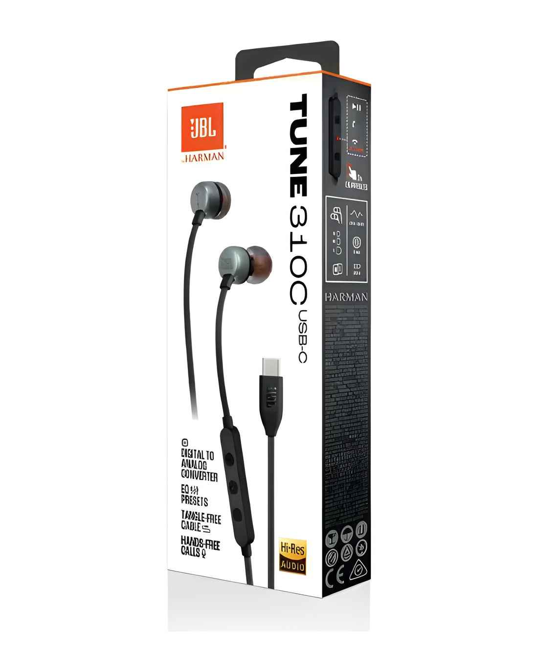אוזניות חוטיות JBL Tune 310C USB-C | יבואן רשמי