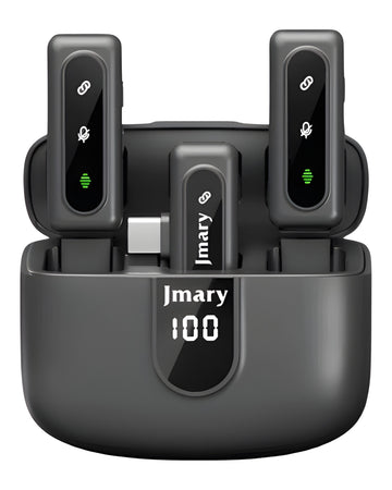 זוג מיקרופונים דש לסמארטפון USB-C Jmary MW-17