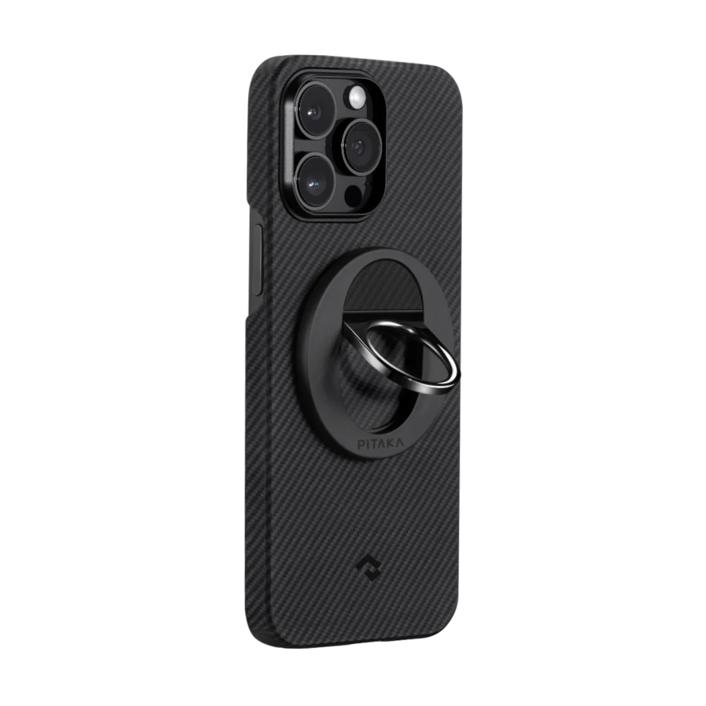 Pitaka MagEZ Grip - תופסן + סטנד טבעת Magsafe | Black/Grey