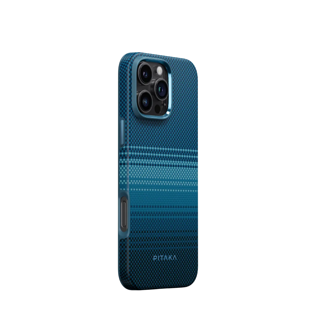 מגן קרבון יוקרתי וחזק במיוחד | PITAKA - פיטאקה - Iphone 16 Pro - Moonrise Protective