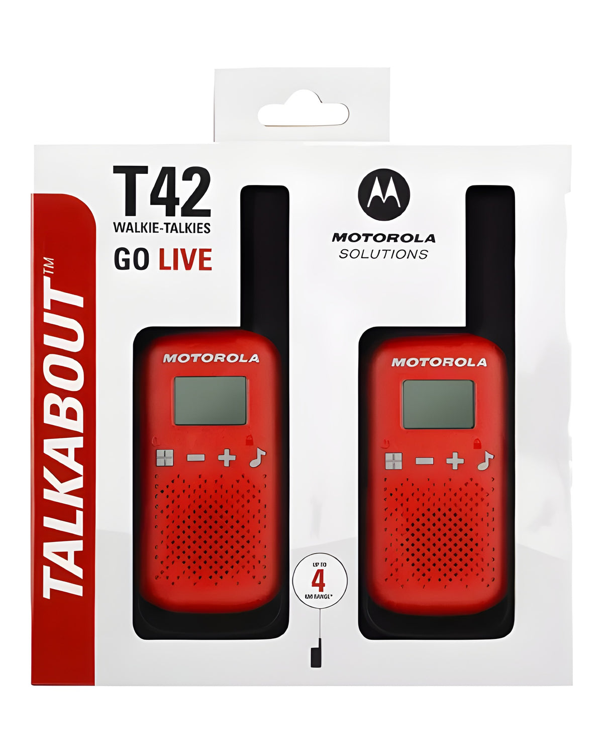 מכשיר קשר זוגי Motorola T42 טווח 4 ק"מ