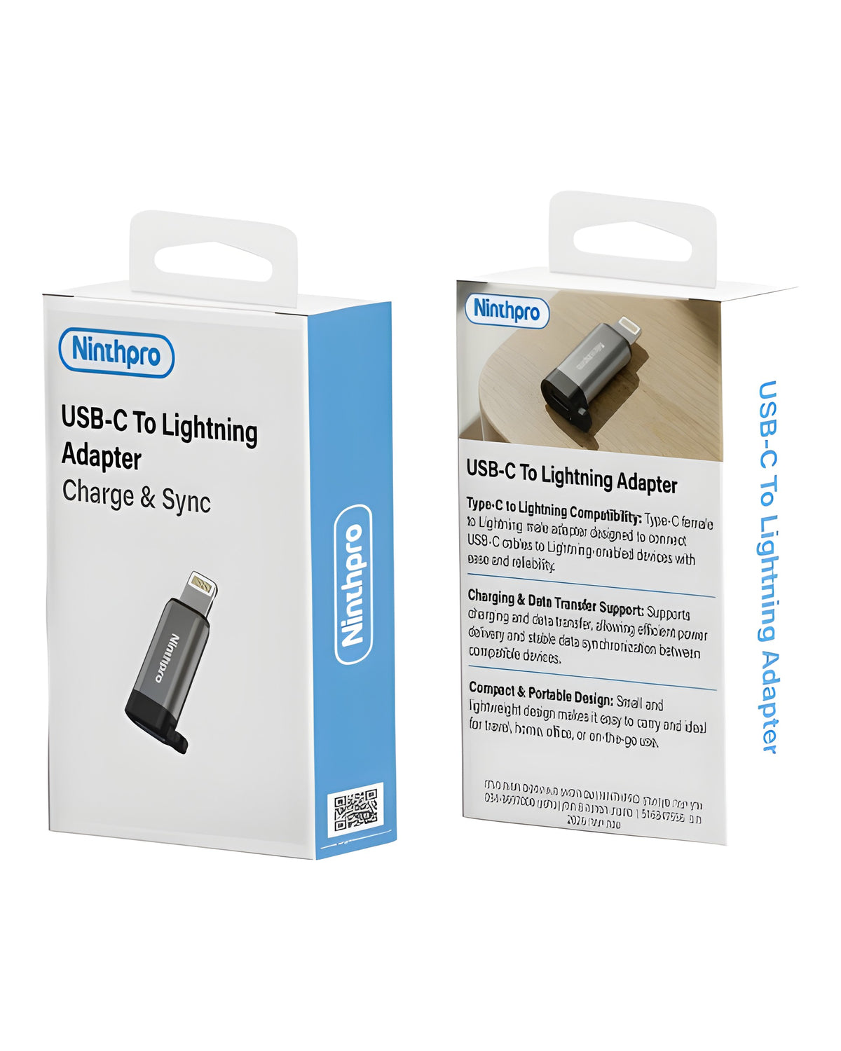 מתאם USB-C ל-Lightning Ninthpro