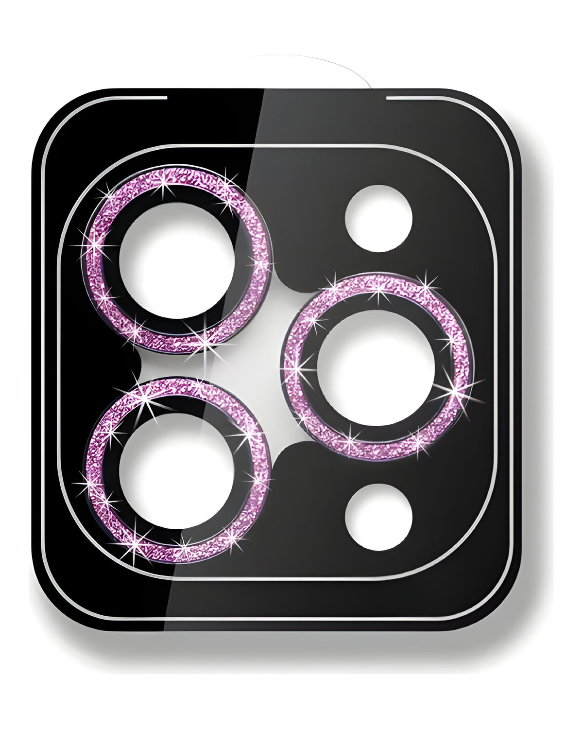 מגן זכוכית לעדשות מצלמה Ninthpro ל-iPhone 15/15 Plus נצנצים