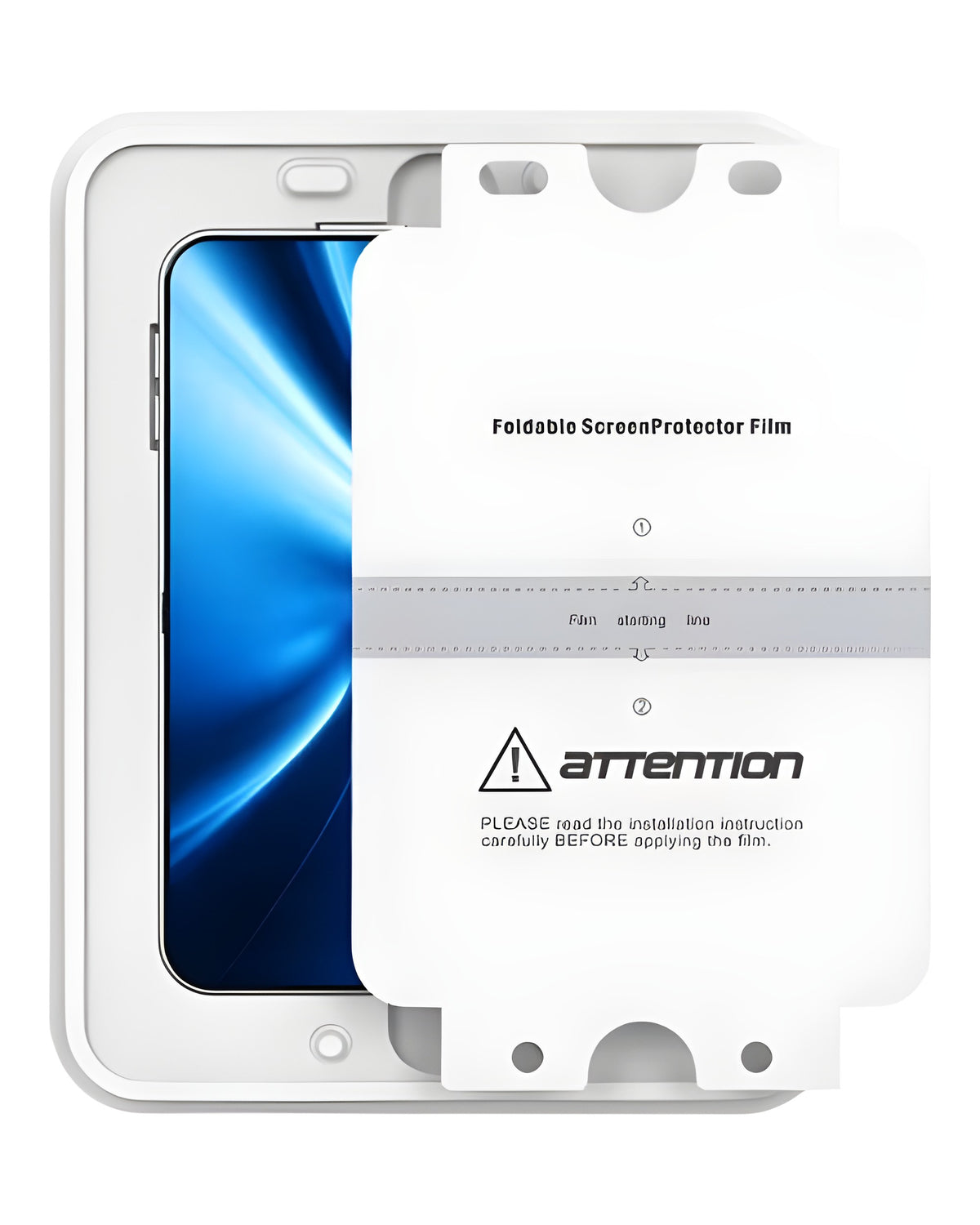 מדבקת סיליקון למסך פנימי עם תבנית Ninthpro ל-iPhone Duo
