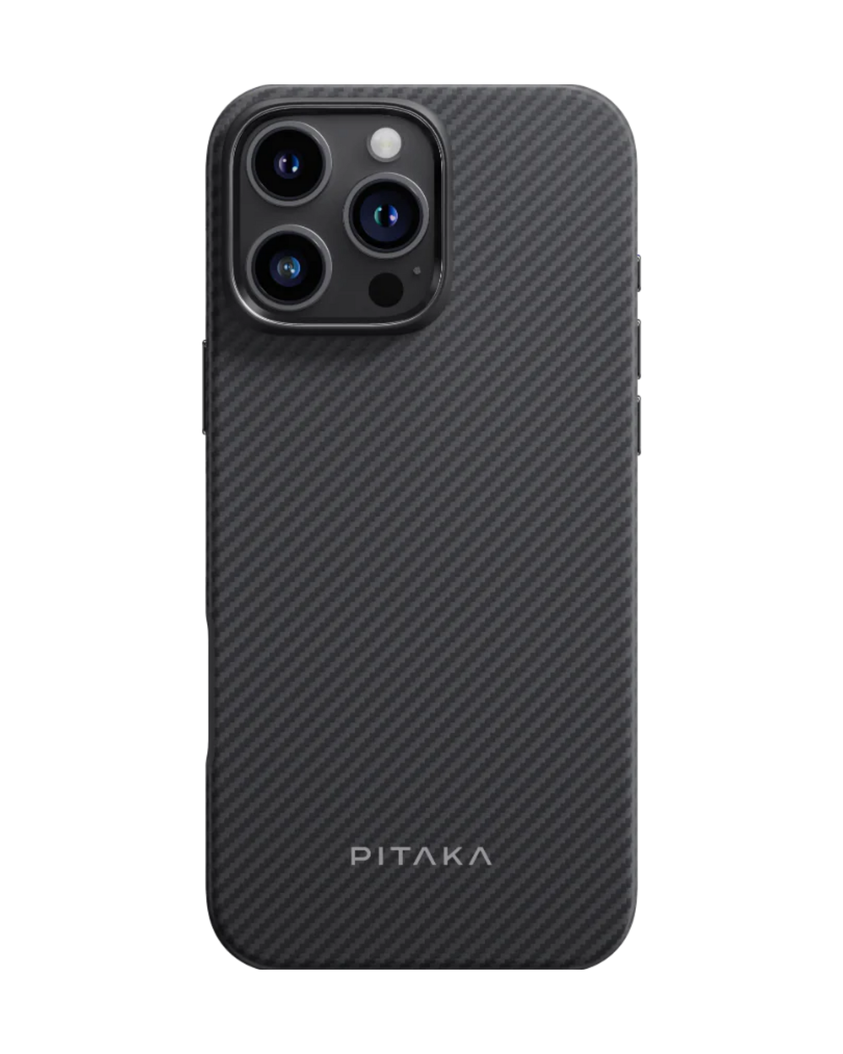 Iphone 16 Pro - Black/Grey Protective | מגן קרבון יוקרתי וחזק במיוחד | PITAKA - פיטאקה