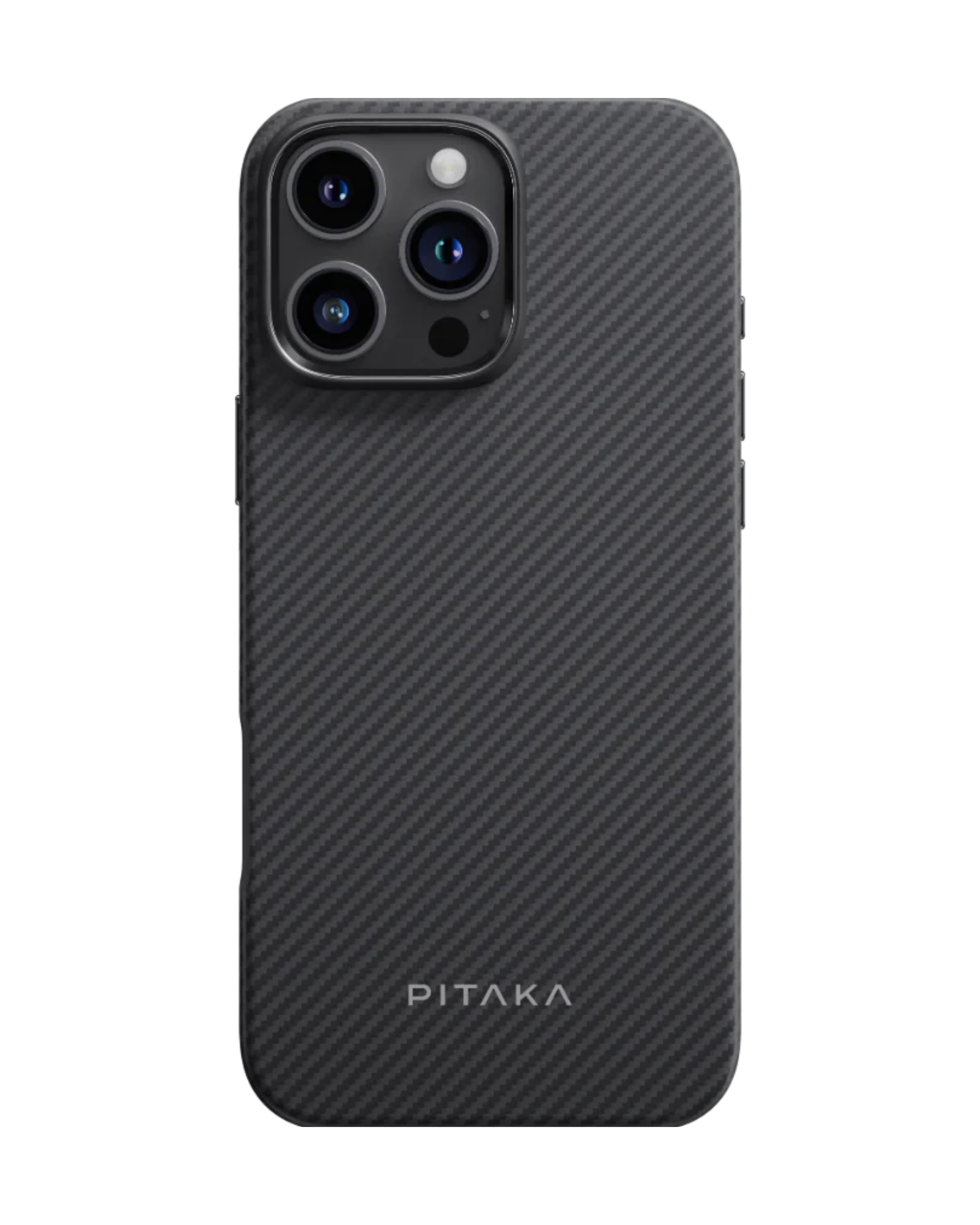 Iphone 16 Pro - Black/Grey Protective | מגן קרבון יוקרתי וחזק במיוחד | PITAKA - פיטאקה