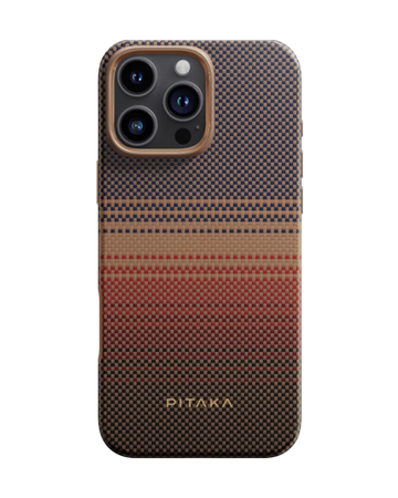 Iphone 16 Pro Max - Sunset Protective | מגן קרבון יוקרתי וחזק במיוחד | PITAKA - פיטאקה